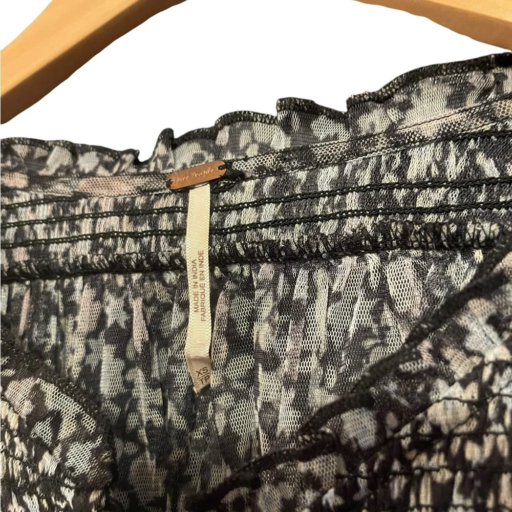 Free People Floral Milkmaids Blouse - Picture 3 of 4